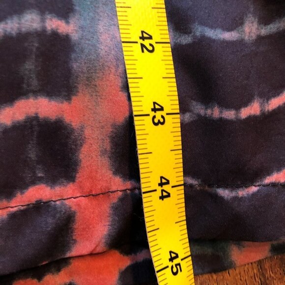 Boho Tie Dye Maxi Dress SzS Green/Rust - Picture 7 of 10